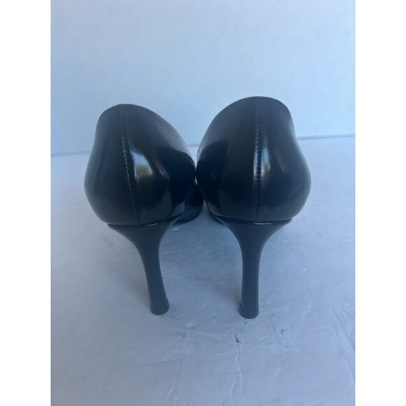 Louis Vuitton Heartbreaker Black Leather Slip On Stiletto Heel Pump Shoes Sz 5 - Picture 6 of 13